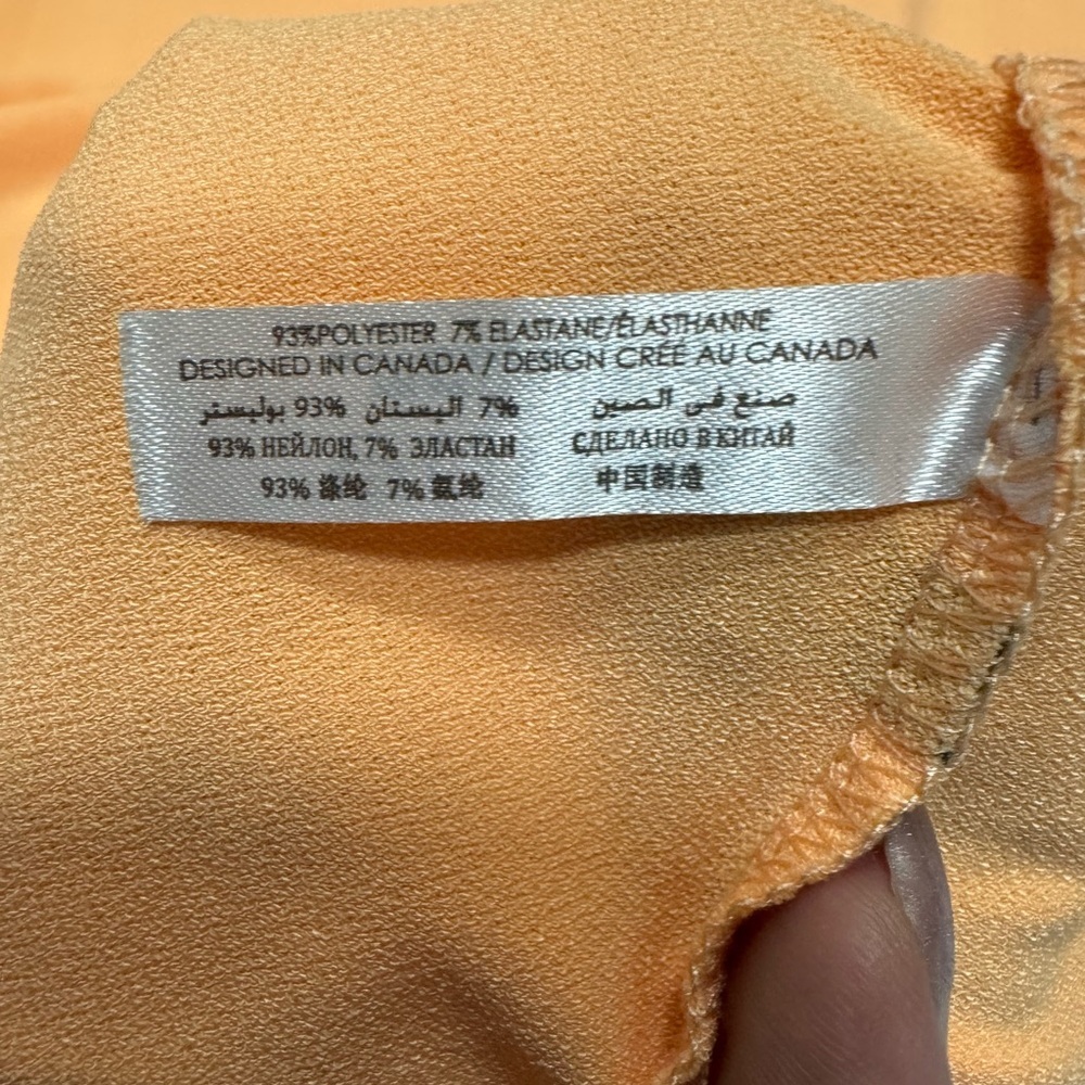 La Vie En Rose Peach Swim Coverup, size medium - Picture 5 of 8